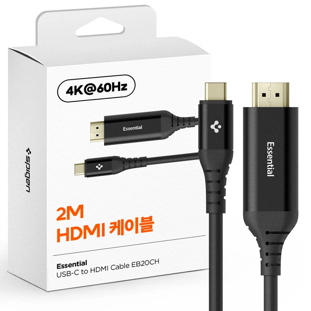 USB C타입 to HDMI 케이블 4K 영상출력 미러링 2m EB20CH 실제 상품 이미지