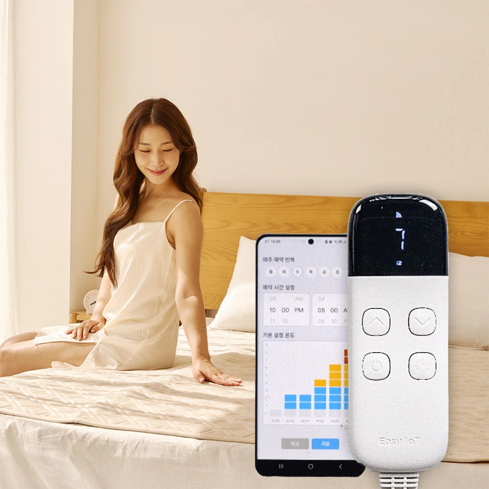 전자파 걱정 끝! 스마트폰으로 켜는 차세대 온열매트[스마트IoT] 그래핀탄소매트1인 전기장판 전기요 솔직 리뷰