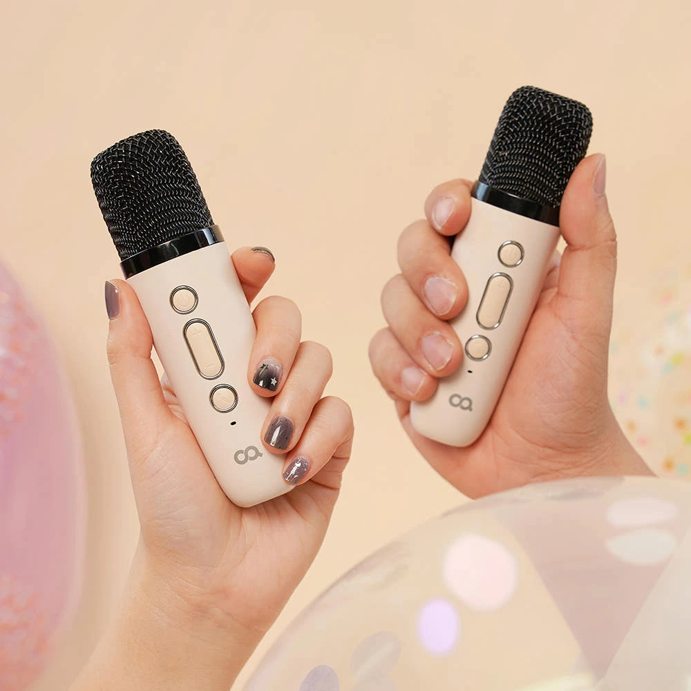 오아 뮤즈S 블루투스 노래방 무선 마이크 듀얼 미니 휴대용 가정용 차량용 스마트폰 실제 상품 이미지