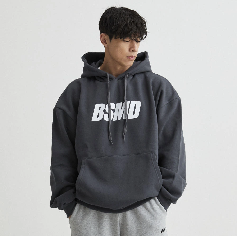 비스트모드 짐웨어 오리지널 기모 후드 티셔츠 헬스 오버핏 긴팔 BSMD 실제 상품 이미지