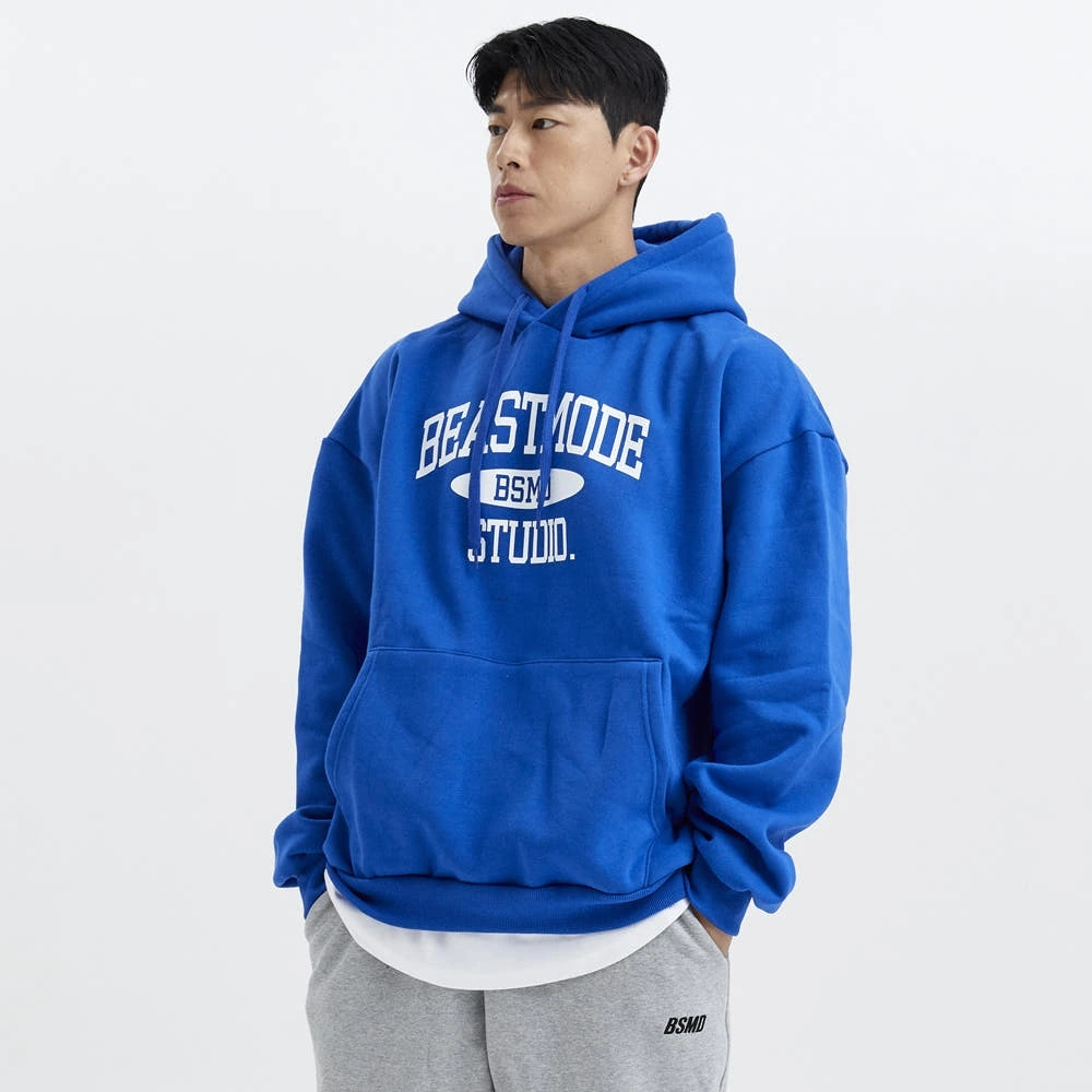 어깨 넓어 보이는 마법의 핏! 비스트모드 짐웨어 스튜디오 기모 후드 티셔츠 솔직 특장점 및 사이즈 팁