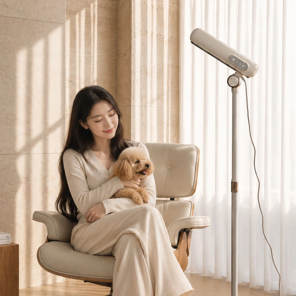 제니퍼룸 BLDC 스탠딩 헤어드라이기 프로 핸즈프리 스탠드 드라이어 가정용미용실 실제 상품 이미지